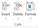 delete cells